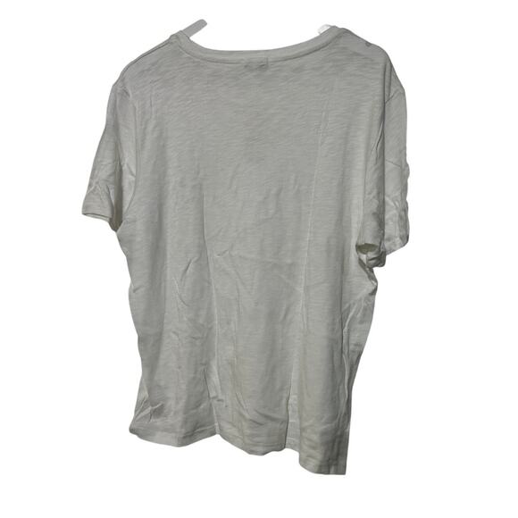 SPLENDID TOP WOMENS XLARGE BASIC CREW NECK SHORT SLEEVE SLUB TEE SHIRT WHITE - Picture 5 of 12